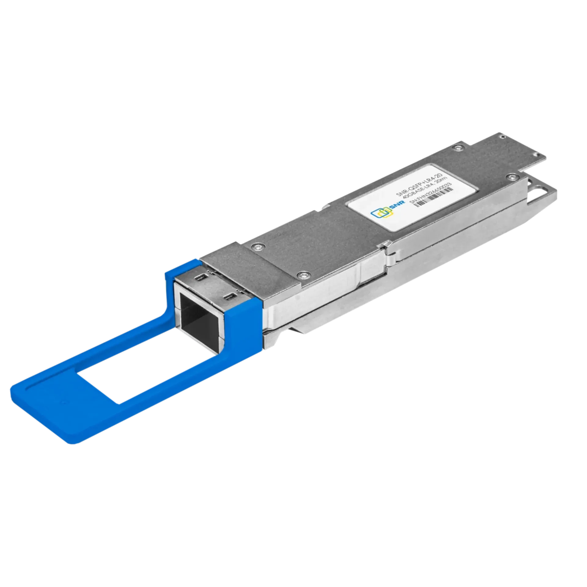 Двухволоконный модуль, QSFP+ 40GBASE-LR4, разъем LC, дальность до 20км (7dB)