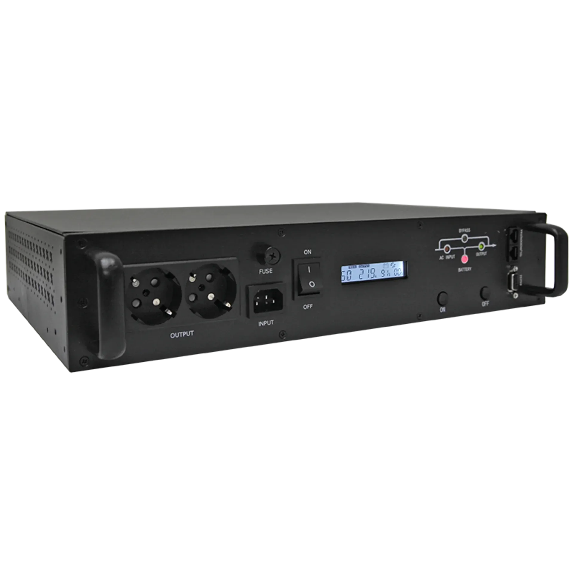 Источник бесперебойного питания Line-Interactive, 1000 VA, Rackmount LCD (чистый синус на выходе)