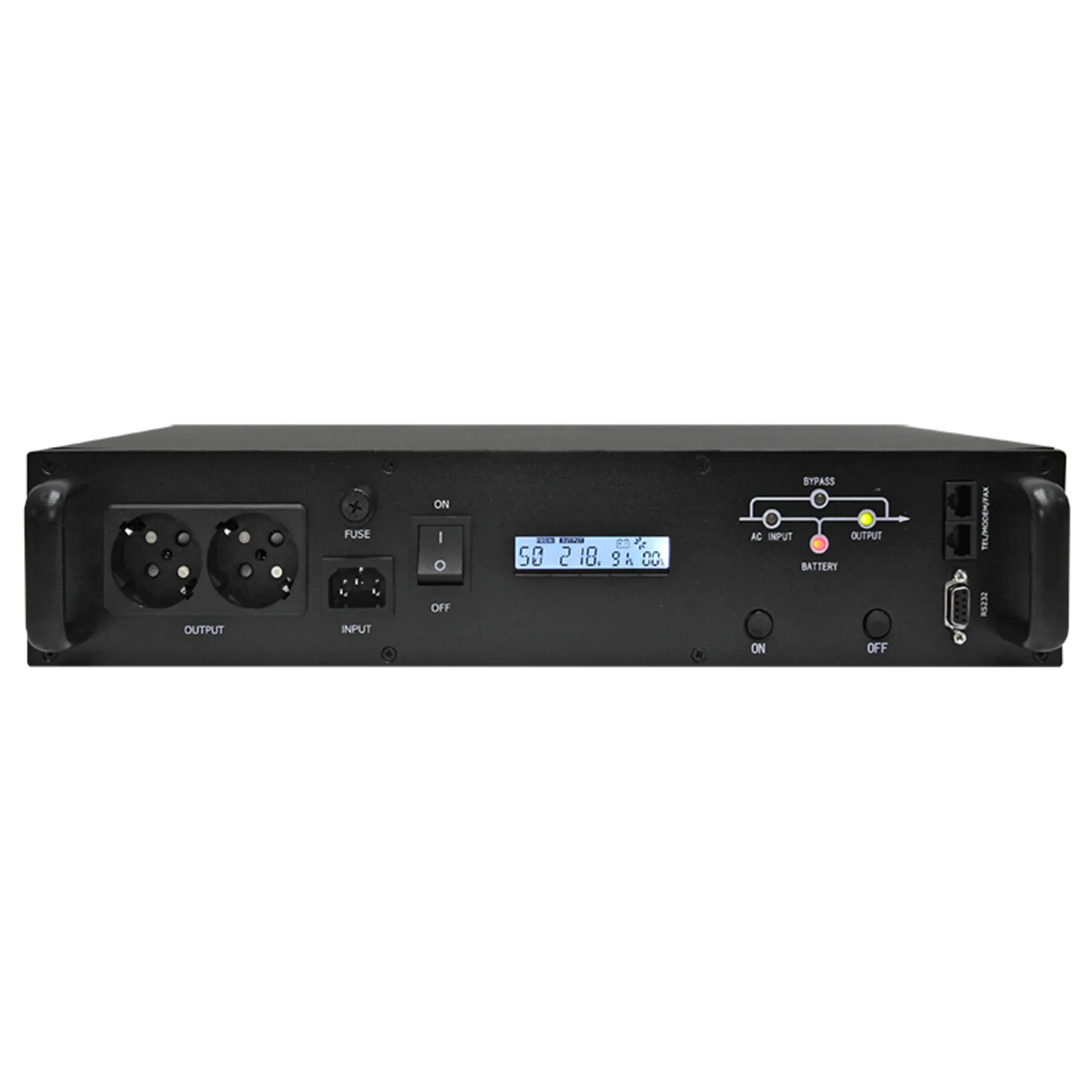 Источник бесперебойного питания Line-Interactive, 1000 VA, Rackmount LCD (чистый синус на выходе)