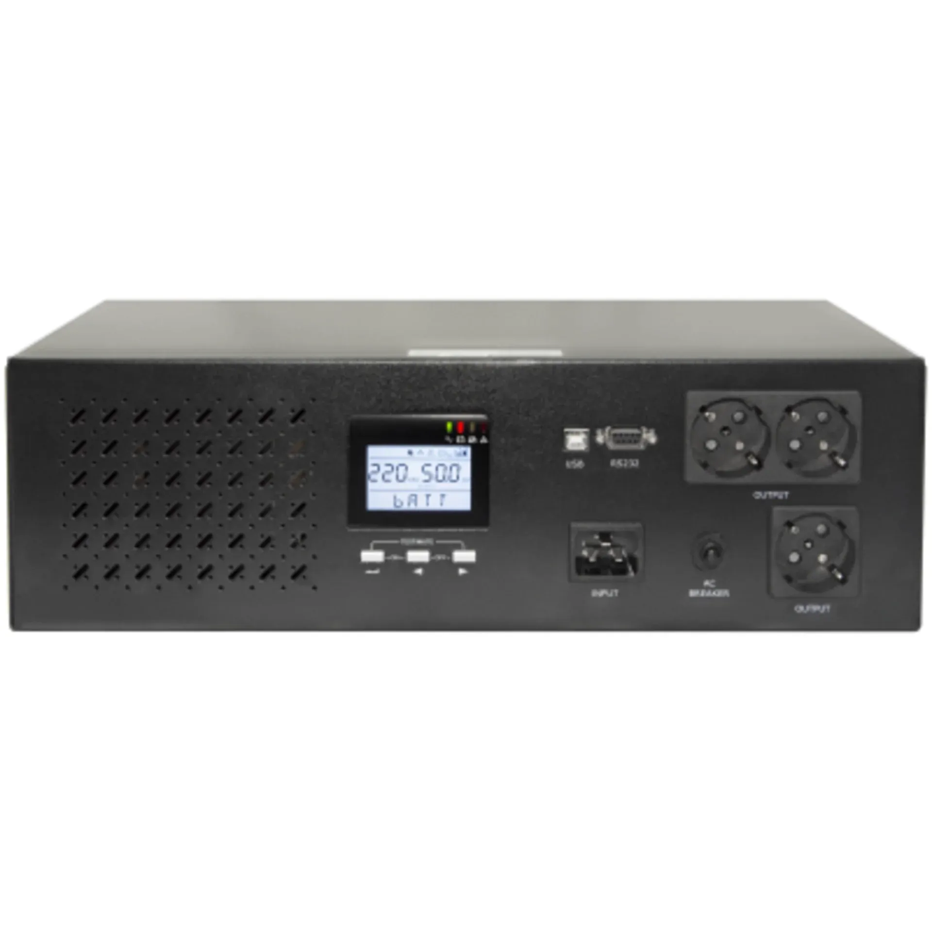 Источник бесперебойного питания Line-Interactive, 3000 VA, Rackmount LCD (чистый синус на выходе)