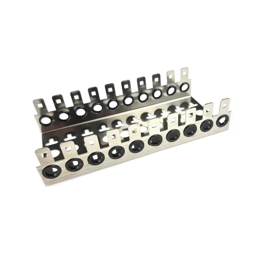 Крепления для плинтов 100пар Wiring Module Rack, with rubber,10way