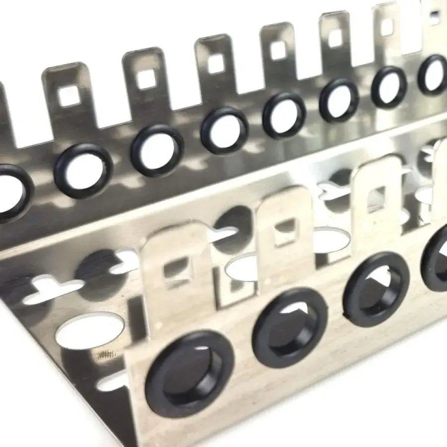 Крепления для плинтов 100пар Wiring Module Rack, with rubber,10way