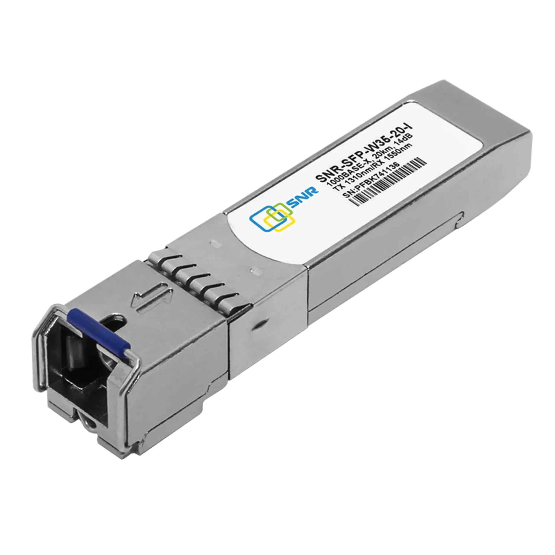 Модуль SFP оптический, дальность до 20 км (14dB), 1310нм, индустриальный W-35