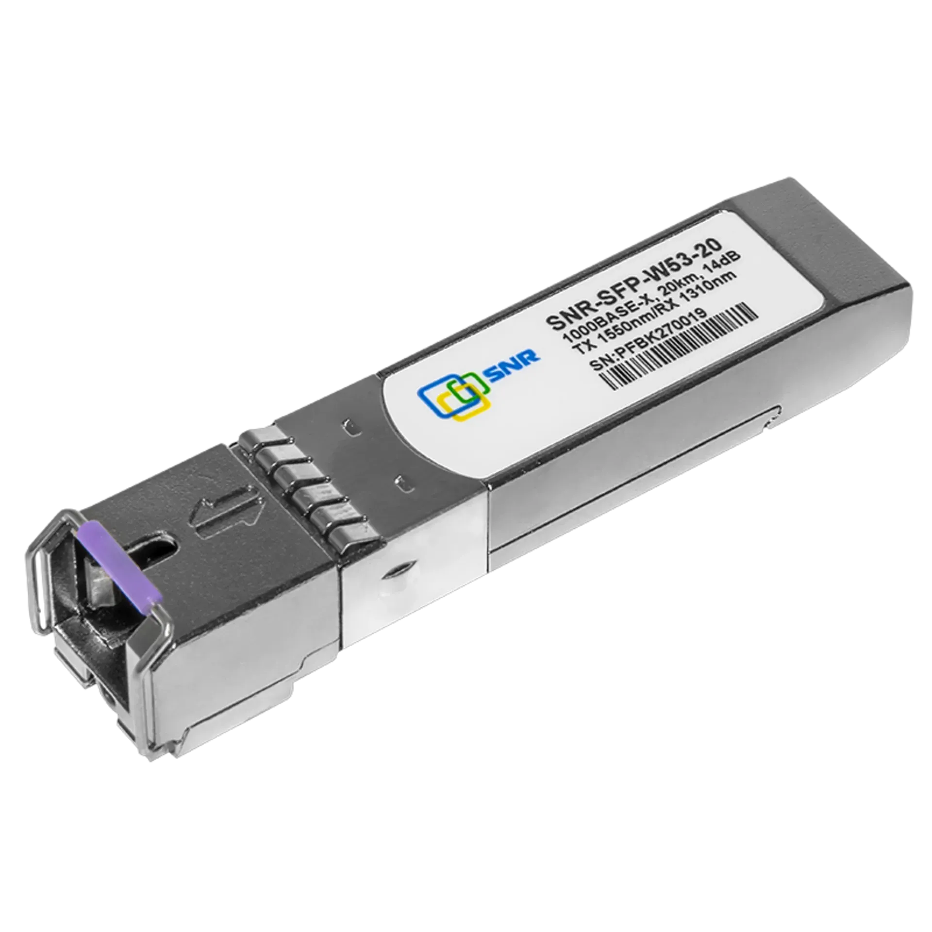 Модуль SFP WDM, дальность до 20км (14dB), 1550нм