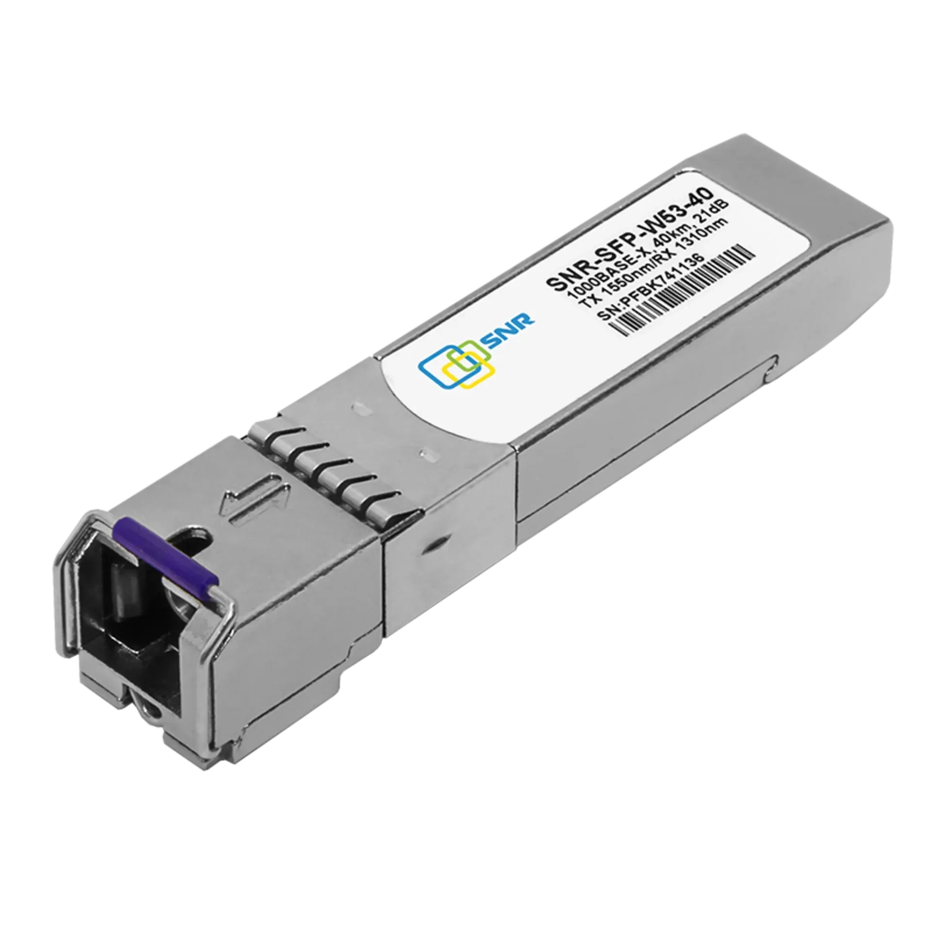 Модуль SFP WDM, дальность до 40км LC (21dB), Tx/Rx: 1310/1550нм