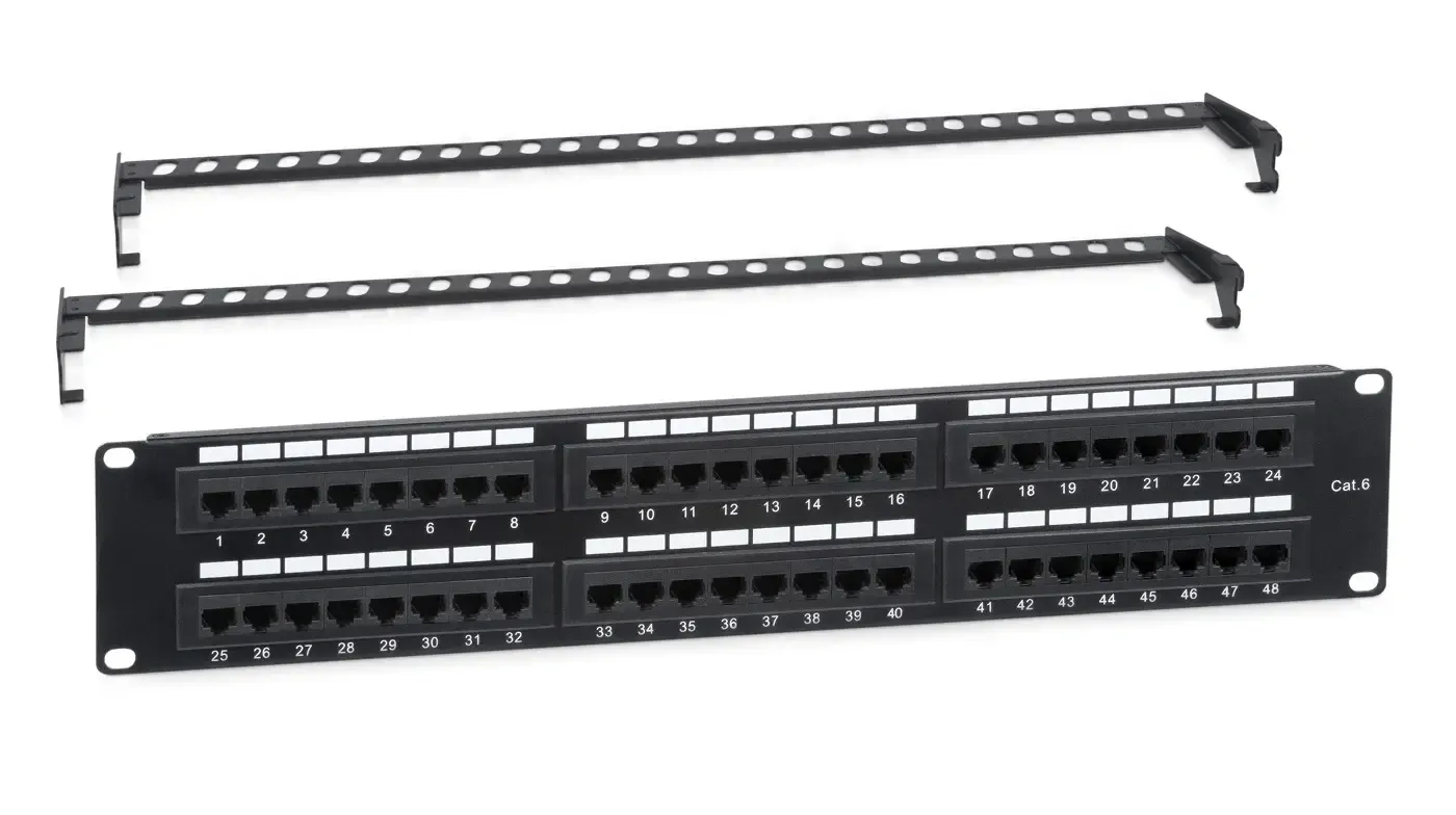 Патч панель FORTEC UTP 6 cat, 48 порта,Pass fluke