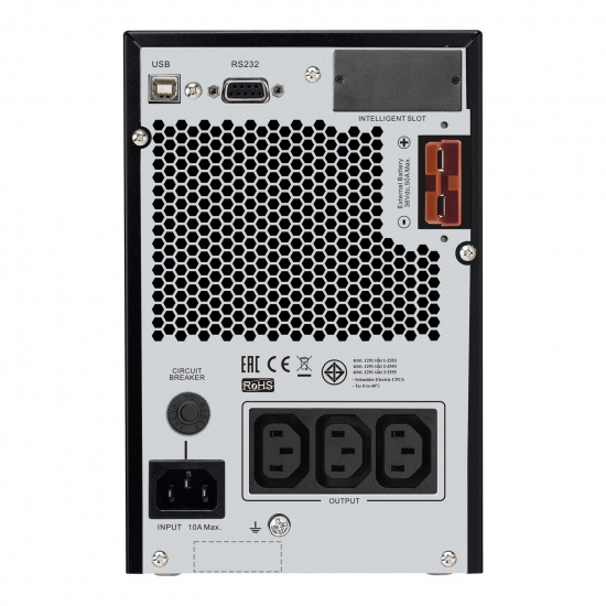 Schneider Electric ИБП Easy UPS SRVS 1000VA/800W, LCD, USB, RS232, 3xC13