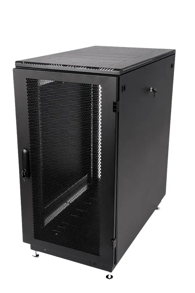Телекоммуникационный шкаф FORTEC напольный 27U, 600x800x1388 Перфорированная дверь