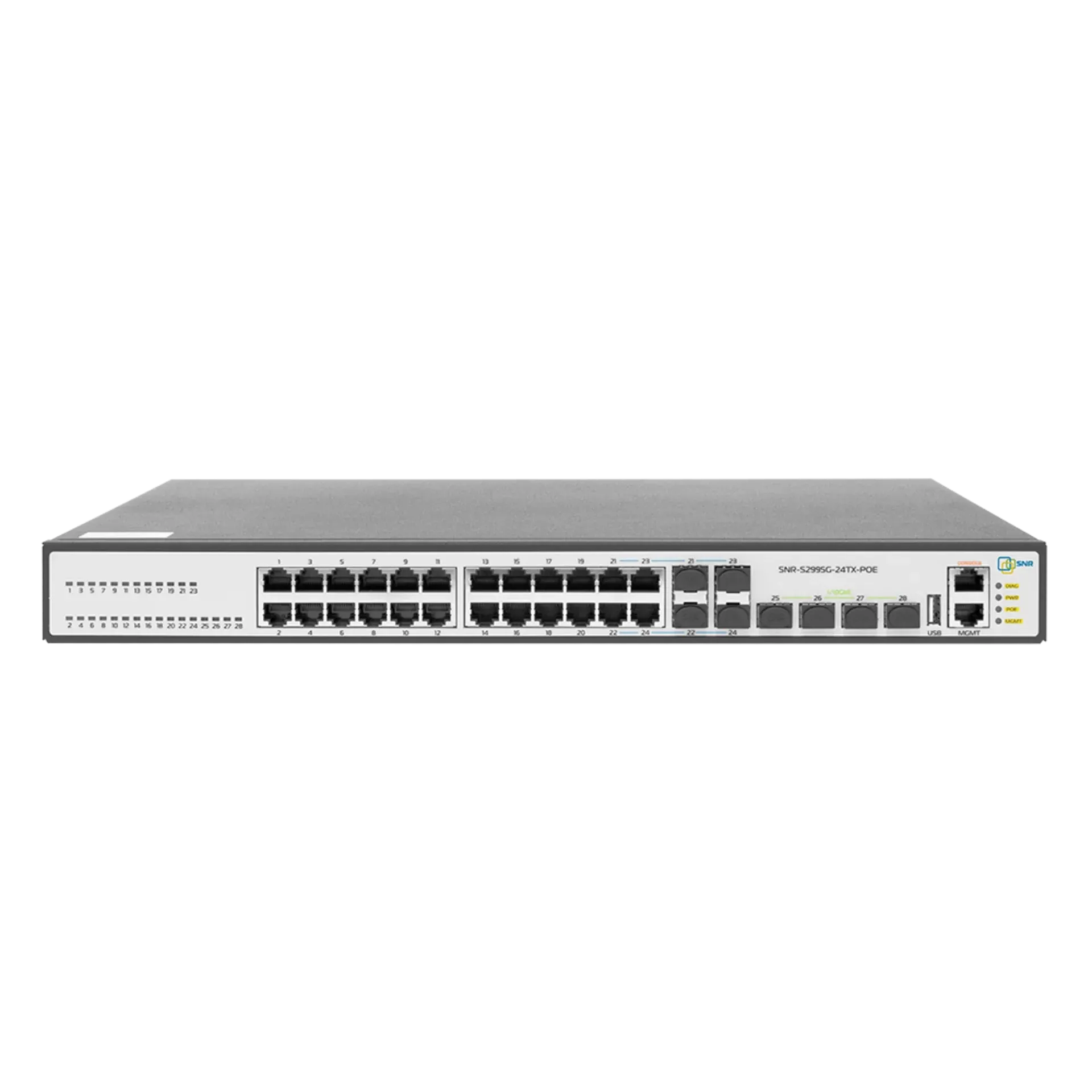 Управляемый PoE коммутатор уровня 3 SNR-S2995G-24TX-POE