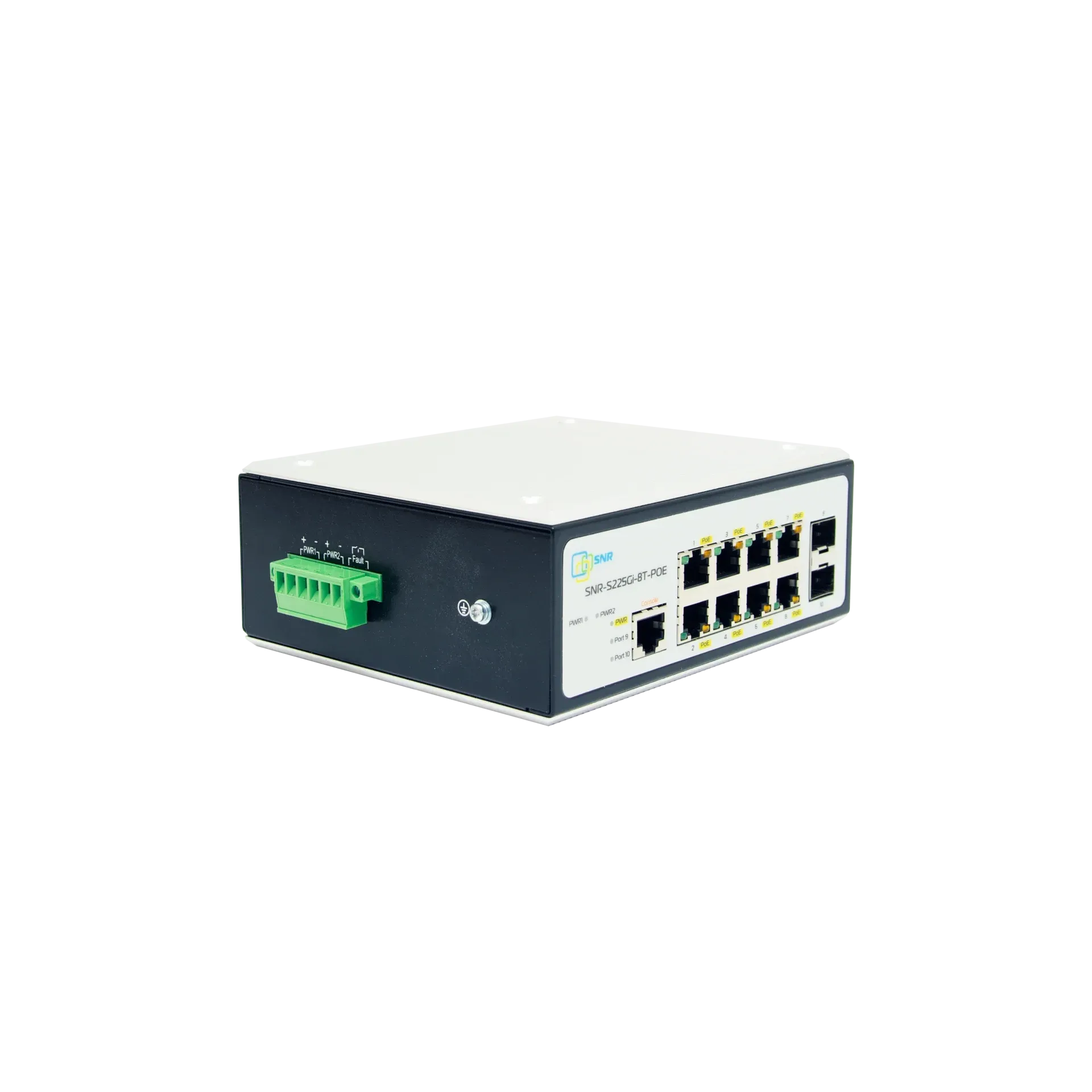 Управляемый промышленный POE коммутатор уровня 2 SNR-S225Gi-8T-POE